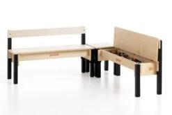 3-delige Hoek- Opbergbank – Junktrunk