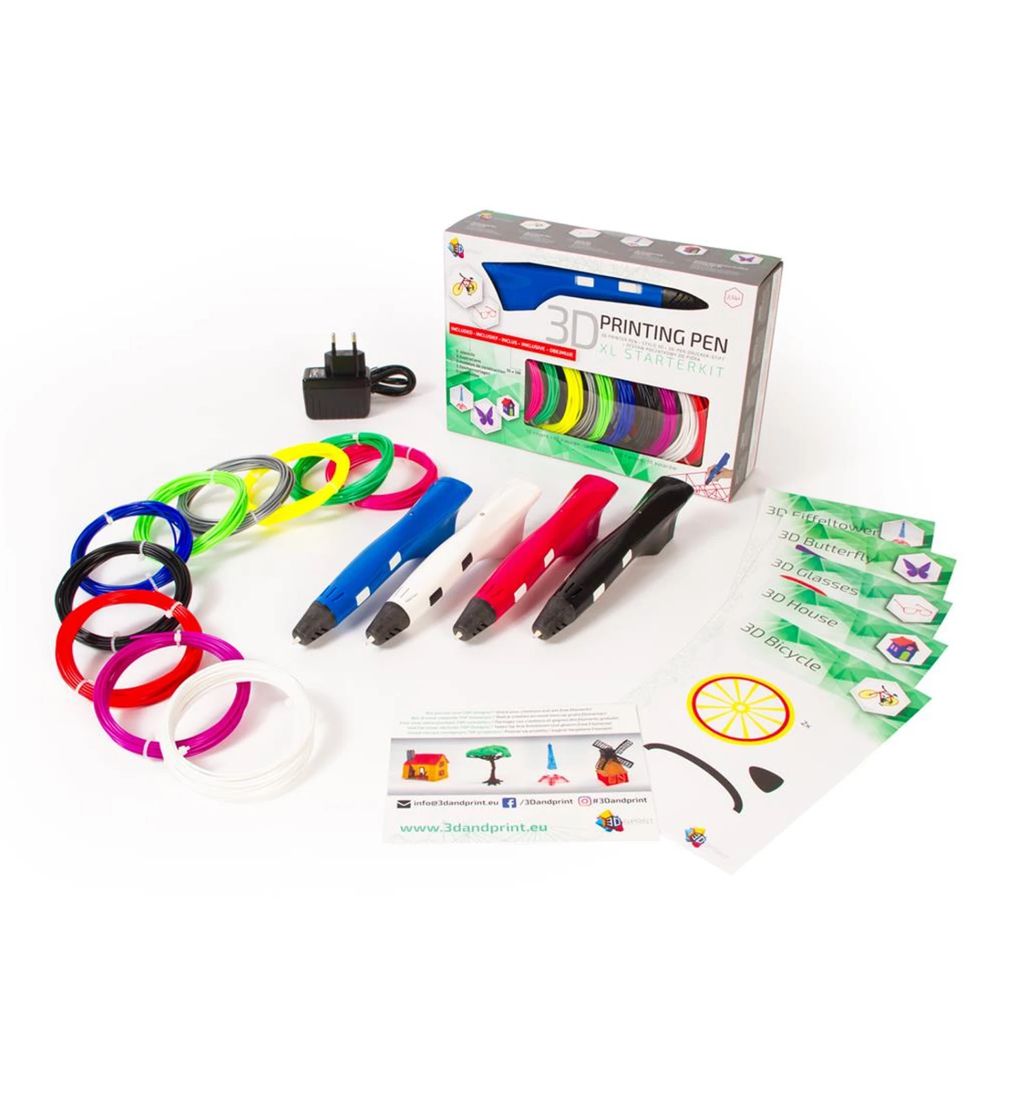 3D Printpen XL Starterkit Met 10 Kleuren Filament 5 3D Printpen XL Starterkit Met 10 Kleuren Filament - Afbeelding 3