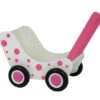 Houten Poppenwagen Poppenbuggy VanDijkToys Rose -Bruderiku Winkel 6081p poppenwagen 1