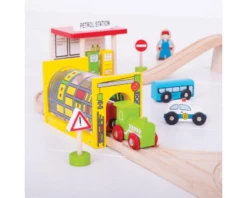 BigJigs BJT018 Houten Trein 124-delige Treinset Transport -Bruderiku Winkel BJT018 bigjigs houten trein houten treinbaan transportset.png 2