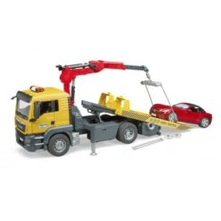 Bruder 3750 Sleepdienst Autoambulance MAN Incl. Sportauto -Bruderiku Winkel Bruder 03750 MAN TGS sleepwagen met roadster 1