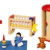 Meubelset Babykamer II -Bruderiku Winkel babykamer poppenhuis goki 51905