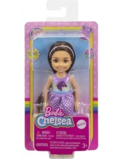 Barbie Pop Chelsea Met Bruin Haar En Jurkje Met Eenhoorn -Bruderiku Winkel barbie club chelsea bruin haar eenhoorn top 2
