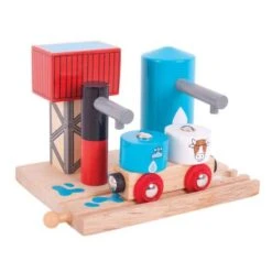 BigJigs BJT251 Melk En Water Depot -Bruderiku Winkel bigjigs bjt251 milk and water depot 1