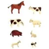 Houten Boerderijdieren -Bruderiku Winkel boerderijdieren set santoys f5149