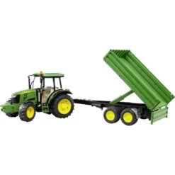 Bruder 2108 Tractor John-Deere 5115M Met Aanhanger -Bruderiku Winkel bruder 02108 tractor john deere 5115m met trailer 1