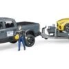 Bruder 02504 RAM-2500 Incl Autotransporter En Racing Roadster 2 Bruder 02504 RAM-2500 Incl Autotransporter En Racing Roadster -Bruderiku Winkel bruder 02504 ram2500 power wagon met autotransporter en roadster