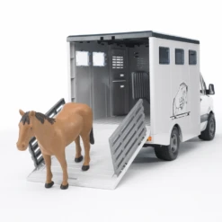 Bruder 2533 MB-Sprinter Paardentransporter + Paard -Bruderiku Winkel bruder 02533 mercedes sprinter veetransport 3