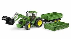 Bruder 3055 John-Deere 7930 + Voorlader En Aanhangwagen 6 Bruder 3055 John-Deere 7930 + Voorlader En Aanhangwagen - Afbeelding 4