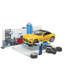 Bruder 62110 Autowerkplaats-met-roadster 9 Bruder 62110 Autowerkplaats-met-roadster -Bruderiku Winkel bruder 62110 autowerkplaats met roadster 1