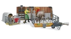 Bruder 62611 Koe- En Kalverstal Met Boer -Bruderiku Winkel bruder 62611 koe en kalverstal met boer 3