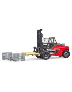 Bruder 2513 Heftruck Linde-HT160 +pallet+3boxen -Bruderiku Winkel bruder bruder 02513 linde ht160 heftruck inclpallet en boxen 2