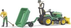Bruder 62104 John-Deere Zitmaaier + Aanhanger En Tuinman -Bruderiku Winkel bruder bruder 62104 john deere zitmaaier met aanhanger 2