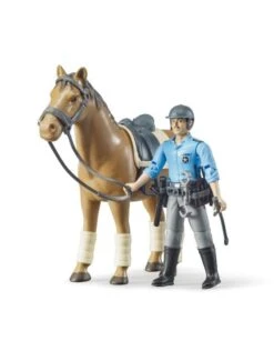 Bruder 2352 Paard Bruin Schaal 1:16 -Bruderiku Winkel bruder bruder 62507 politie speelfiguur met paard 1