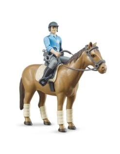 Bruder 2352 Paard Bruin Schaal 1:16 -Bruderiku Winkel bruder bruder 62507 politie speelfiguur met paard speelactief 2