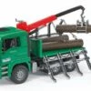 Bruder 2769 Houttransport Vrachtwagen MAN Met Kraan 1 Bruder 2769 Houttransport Vrachtwagen MAN Met Kraan -Bruderiku Winkel bruder houttransportwagen man met kraan en boomstammen