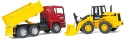 Bruder 2752 Kipper Vrachtwagen MAN TGA Met Shovel Fiat FR 130 -Bruderiku Winkel bruder kipwagen man tga met shovel fiat fr 130 1 1