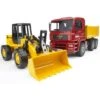 Bruder 2752 Kipper Vrachtwagen MAN TGA Met Shovel Fiat FR 130 -Bruderiku Winkel bruder kipwagen man tga met shovel fiat fr 130