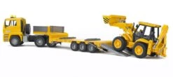 Bruder 2776 MAN TGA Trekker+dieplader En Graaf-laadcombinatie -Bruderiku Winkel bruder man trekker met flegl dieplader en graaf laadcombinatie 2
