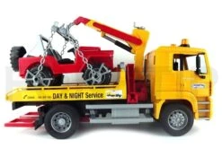 Bruder 2750 Sleepdienst MAN TGA Met Jeep Vrachtwagen Met Kraan -Bruderiku Winkel bruder sleepdienst man tga met jeep 2