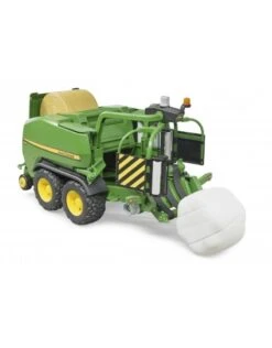 Bruder 2032 John-Deere Ronde Hooibalenpers Met Balenwikkelaar -Bruderiku Winkel bruder 2032 john deere ronde balenpers met balenwikkelaar c441r 1 1