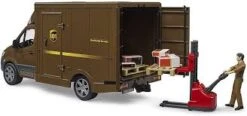 Bruder 02678 MB Sprinter UPS-Logistics +palletwagen + Chauffeur -Bruderiku Winkel bruder 2678 UPS MB sprinter met palletwagen chauffeur 1.jpg 2 1