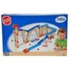 Eichhorn/Heros Constructor 140-dlg Kogelbaan Houten Constructieset -Bruderiku Winkel constructor 140 delig knikkerbaan heros 39070