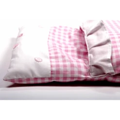 Dekbedje / Poppendekentje Rose Geruit 7 Dekbedje / Poppendekentje Rose Geruit -Bruderiku Winkel dekje roze geruit