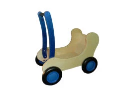 Bruderiku Winkel -Bruderiku Winkel duwkar poppenwagen 2in1 v.dijktoys 6001 combiwagen blauw 1