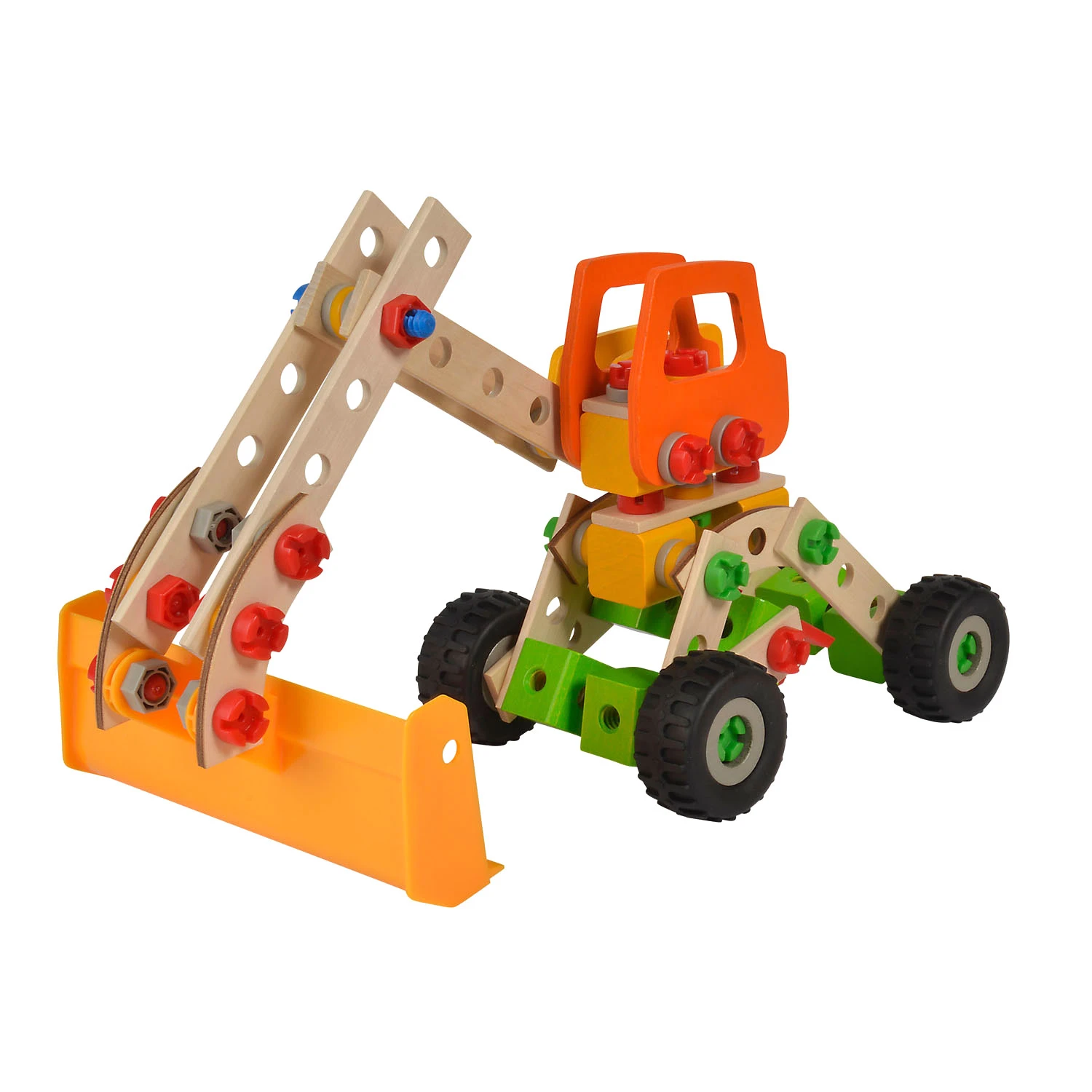 Eichhorn 6in1 Constructor 140-dlg Houten Constructie-speelgoed Loader 7 Eichhorn 6in1 Constructor 140-dlg Houten Constructie-speelgoed Loader - Afbeelding 5