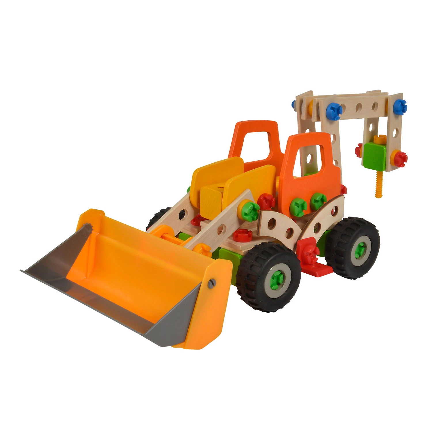 Eichhorn 6in1 Constructor 140-dlg Houten Constructie-speelgoed Loader 8 Eichhorn 6in1 Constructor 140-dlg Houten Constructie-speelgoed Loader - Afbeelding 6