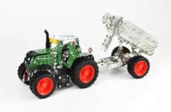 Tronico Mini Fendt 313 Vario Met Aanhangwagen – 1 : 32 -Bruderiku Winkel fendt 313 vario met aanhanger tronico mini 10021 2