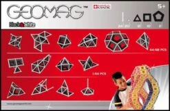 Geomag Panels Black & White 68 Delig Magnetisch Speelgoed -Bruderiku Winkel geomag panels black white gm012 1 1