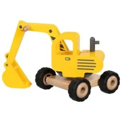 Goki 55898 Houten Graafmachine Bouwvoertuig Excavator