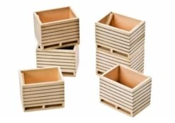 Houten Aardappelkisten (6 Stuks) 1 : 32 -Bruderiku Winkel houten aardappelkist kidsglobe 610611 1