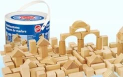 Blokken Naturel 100 Stuks -Bruderiku Winkel houten blokken heros 10131 1 1