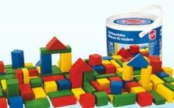 Blokken Gekleurd 50 Stuks -Bruderiku Winkel houten blokken heros 50151 1 1