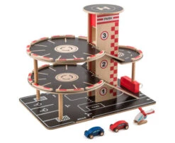 Houten Garage Park & Go -Bruderiku Winkel houten garage hape e3002 park go garage 2