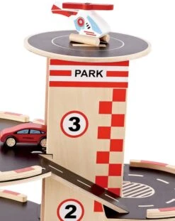 Houten Garage Park & Go -Bruderiku Winkel houten garage hape e3002 park go garage 3