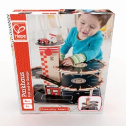 Houten Garage Park & Go -Bruderiku Winkel houten garage hape e3002 park go garage 6