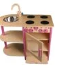 Houten Speelkeuken V.Dijktoys Rose -Bruderiku Winkel houten keukentje van dijjktoys rose