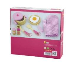 Kookset – 8 Delig – Rose Vigatoys -Bruderiku Winkel houten kookset vigatoys v0116 3
