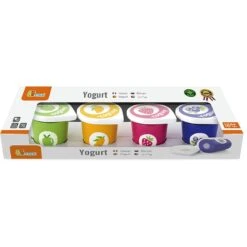 Houten Yoghurtbekers Vigatoys 4 Delig -Bruderiku Winkel houten yoghurtbekers vigatoys 1 1