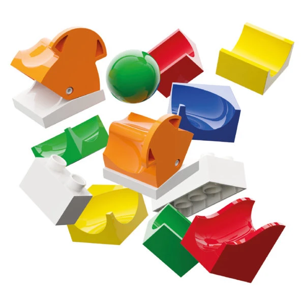 Hubelino Knikkerbaan Uitbreidingset Wissel 43-delig 4 Hubelino Knikkerbaan Uitbreidingset Wissel 43-delig - Afbeelding 2