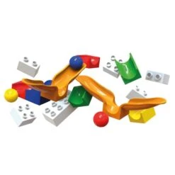 Hubelino Knikkerbaan Uitbreidingsset-Swing 46-delig -Bruderiku Winkel hubelino 881 knikkerbaan uitbreiding swing 2