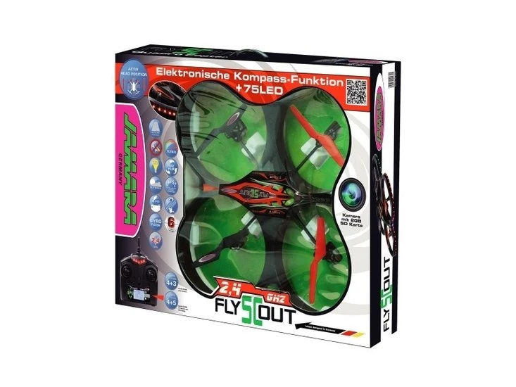 Drone Jamara Flyscout Quadrocopter Compass/LED 6 Drone Jamara Flyscout Quadrocopter Compass/LED - Afbeelding 4