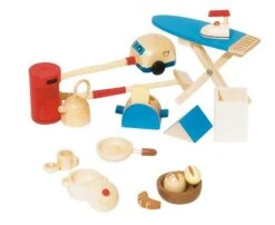 Keukenbenodigdheden – Accessoireset Poppenhuis -Bruderiku Winkel keukenbenodigdheden poppenhuis goki 51939 1