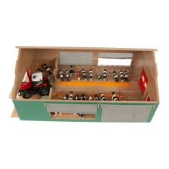 Kidsglobe Loopstal Koeienstal Met Windbreekgaas 1:32 -Bruderiku Winkel kids globe koeienstal met windbreekgaas 610250 8713219426128 schaal 32 kidsglobe 2
