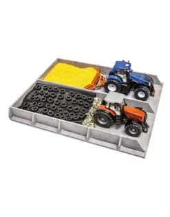 Sleufsilo Betonlook Kidsglobe Schaal 1 : 32 -Bruderiku Winkel kidsglobe 610117 sleufsilo met beton 1