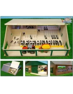 Kids-Globe Koeienstal Ligboxenstal Met Melkunit 1 : 32 -Bruderiku Winkel kidsglobe 610495 ligboxenstal met melkunit 1 1